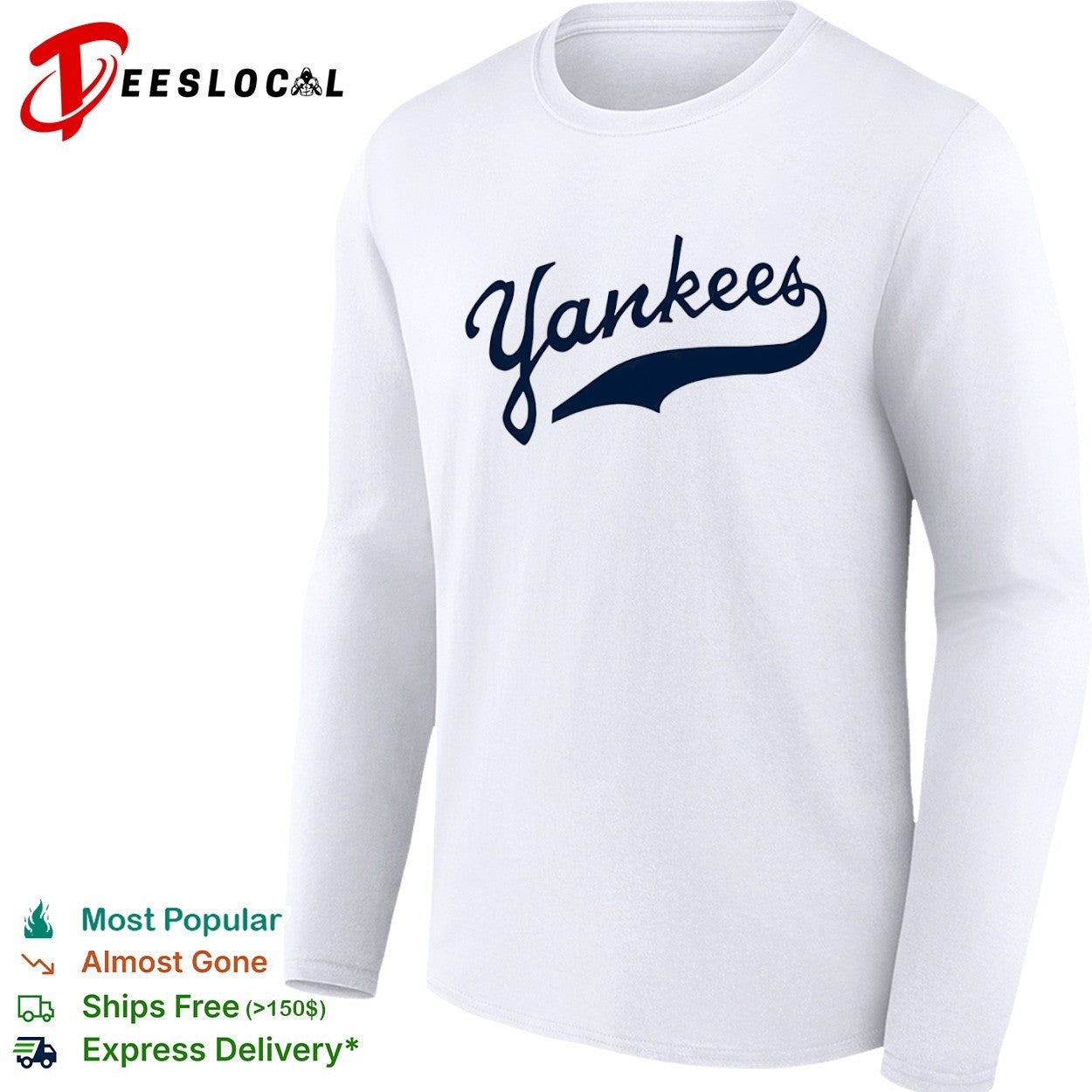 New York Yankees Script Logo MLB Baseball shirt