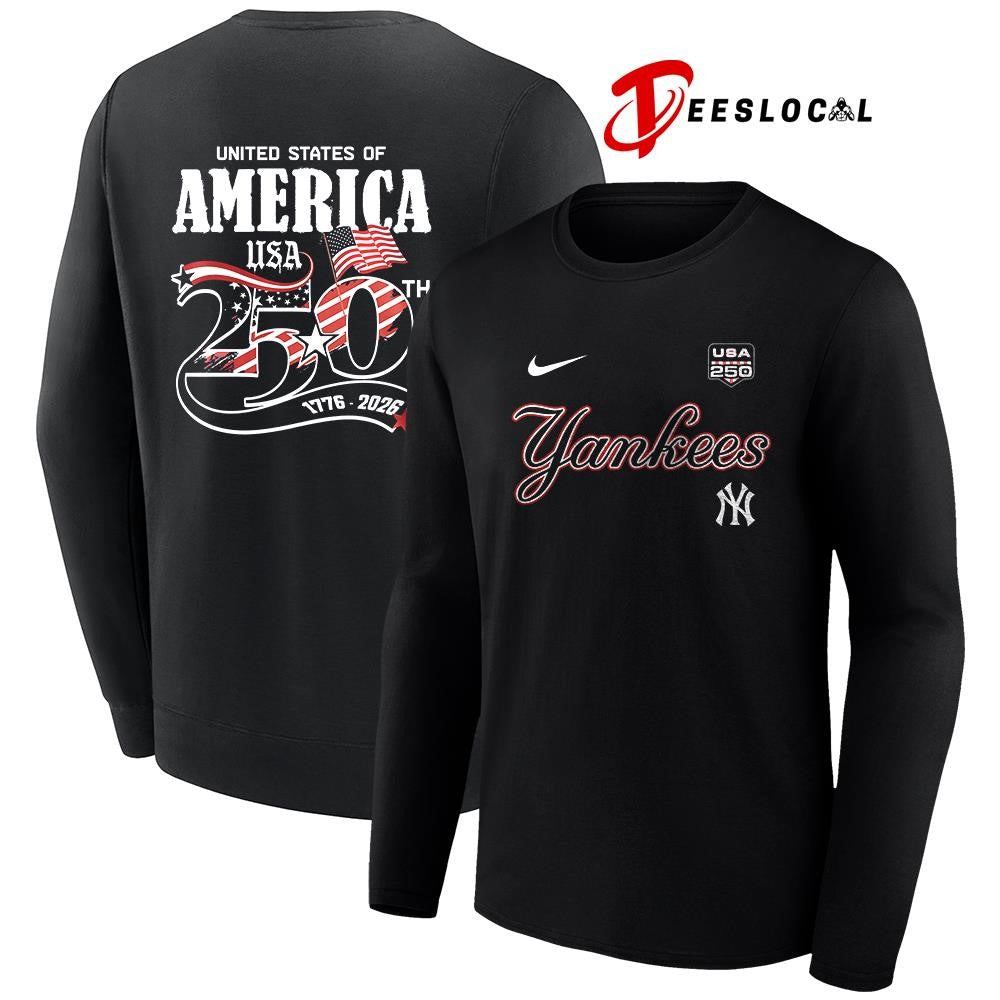 New York Yankees x 250 years of freedom America graphic shirt