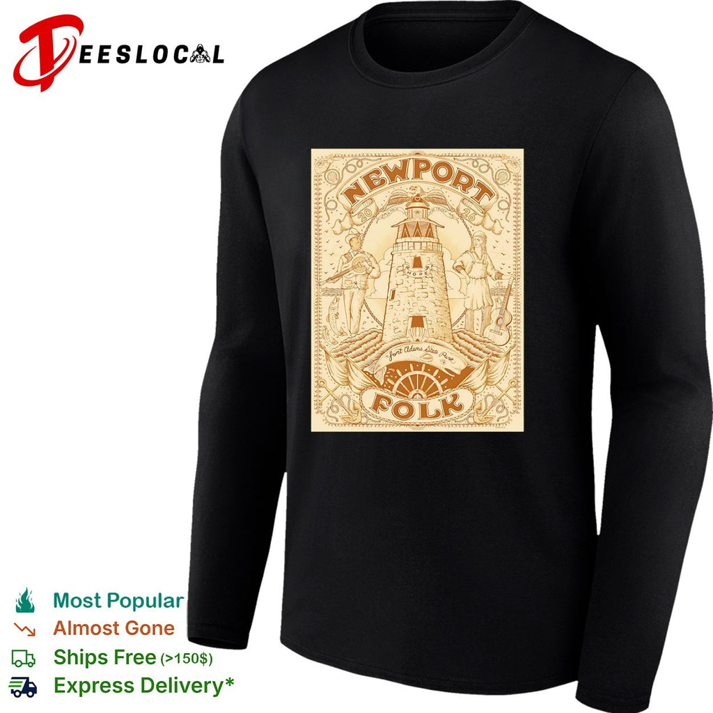 Newport Folk Festival 2026 Fort Adams State Park Vintage Poster shirt