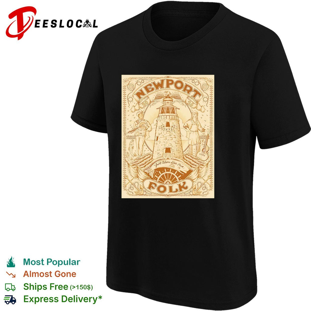 Newport Folk Festival 2026 Fort Adams State Park Vintage Poster shirt