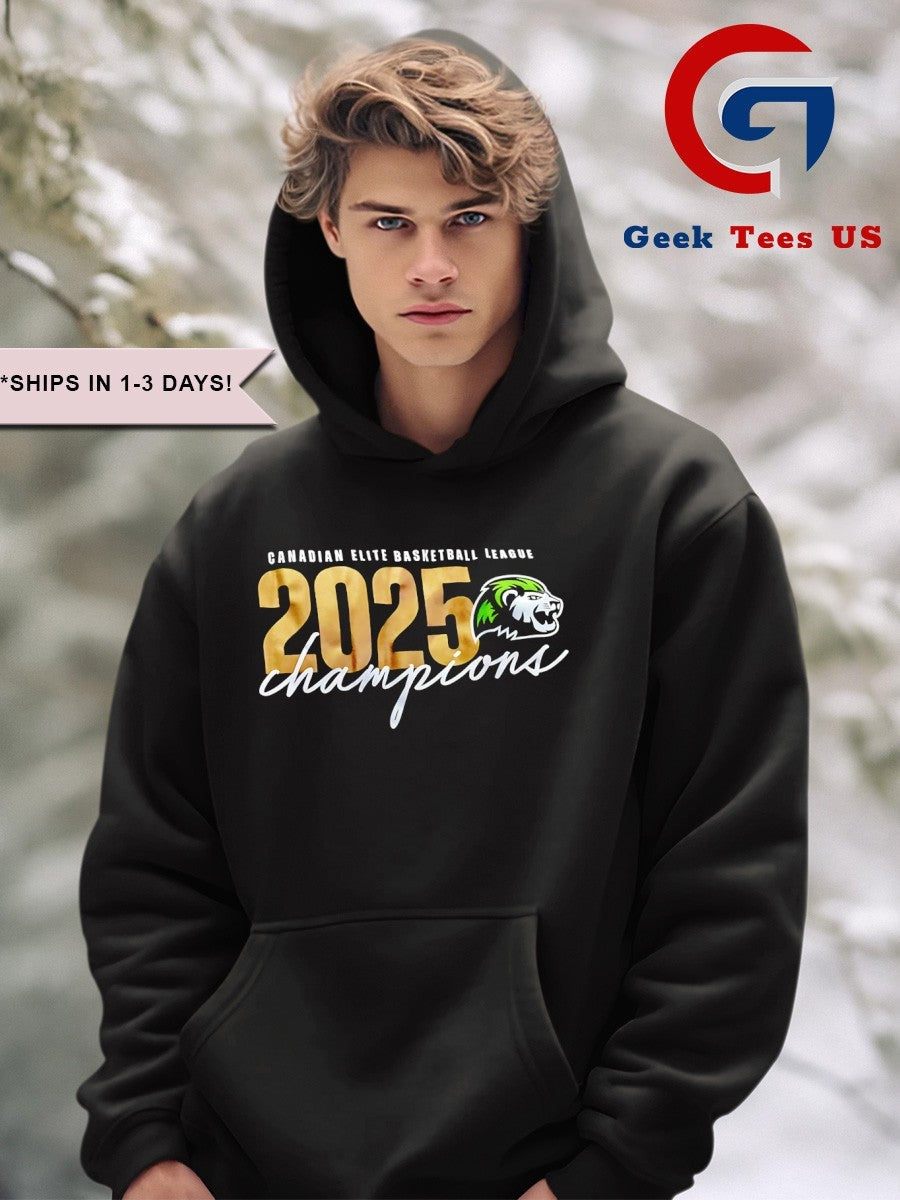 Niagara River Lions Canadian Elite basketball League 2025 Champions shirt