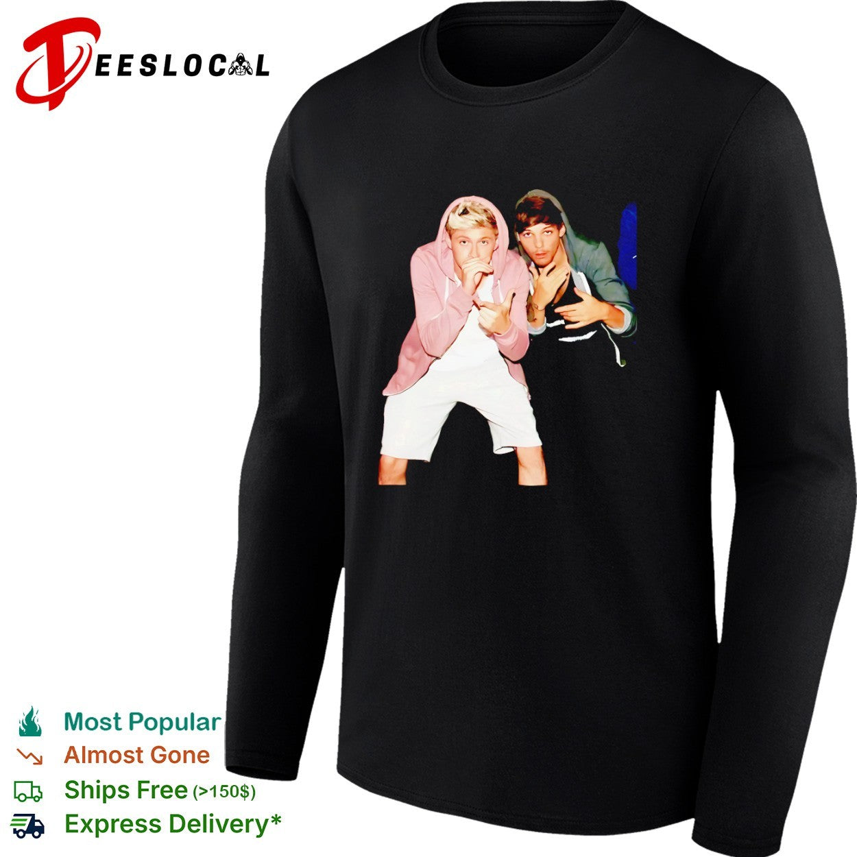 Niall Horan and Louis Tomlinson One Direction shirt