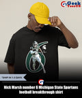 Nick Marsh number 6 Michigan State Spartans football breakthrough shirt