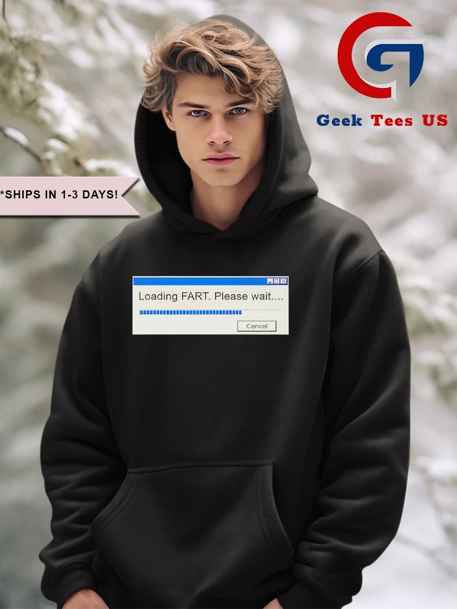 Nick Mullen Loading Fart Please Wait Windows shirt