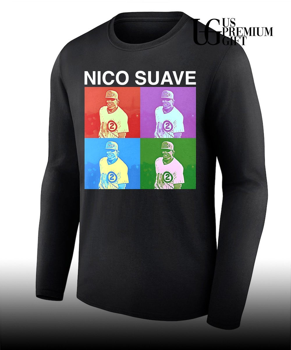 Nico Hoerner Nico Suave Chicago Cubs baseball shirt