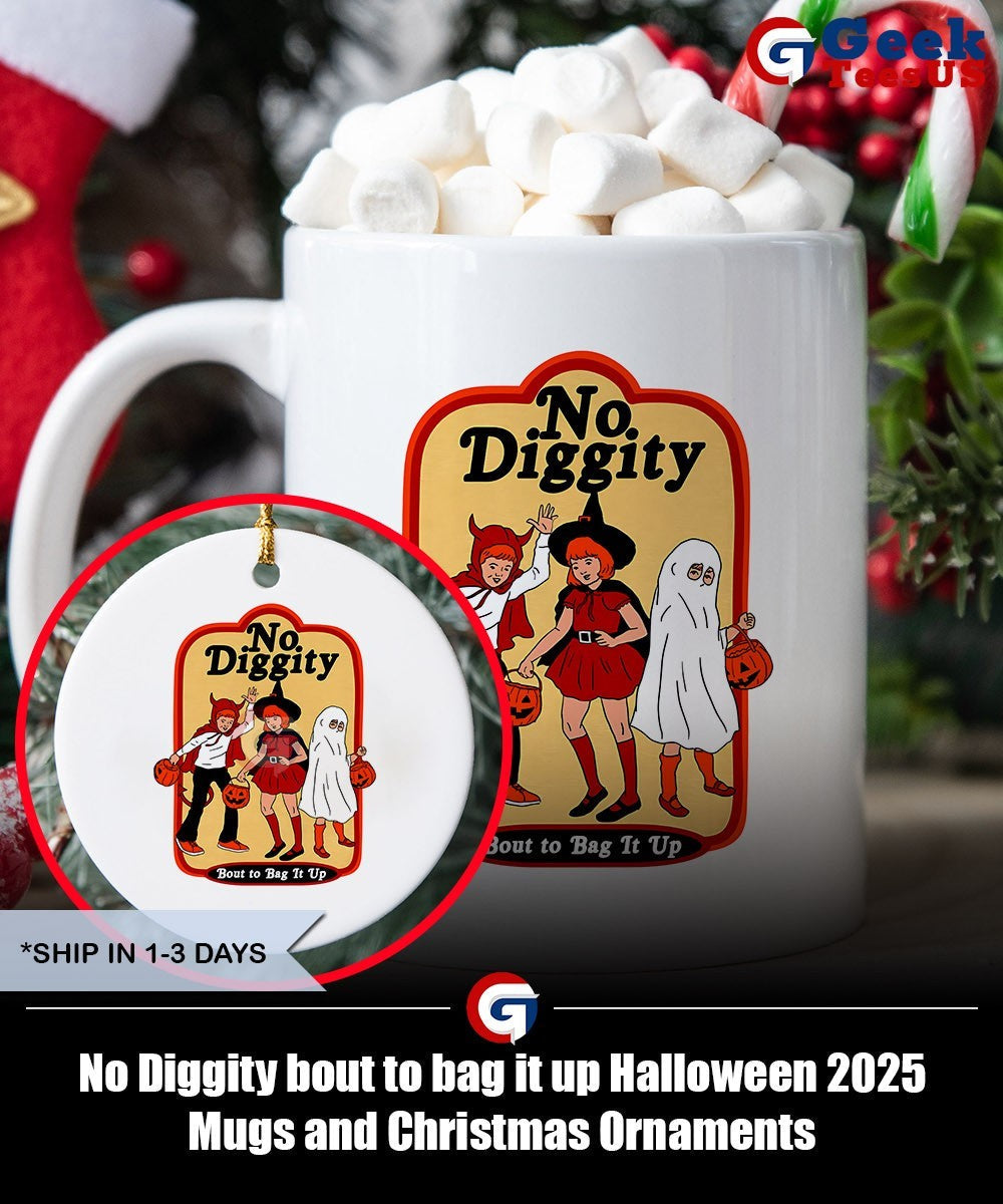 No Diggity bout to bag it up Halloween 2025 shirt