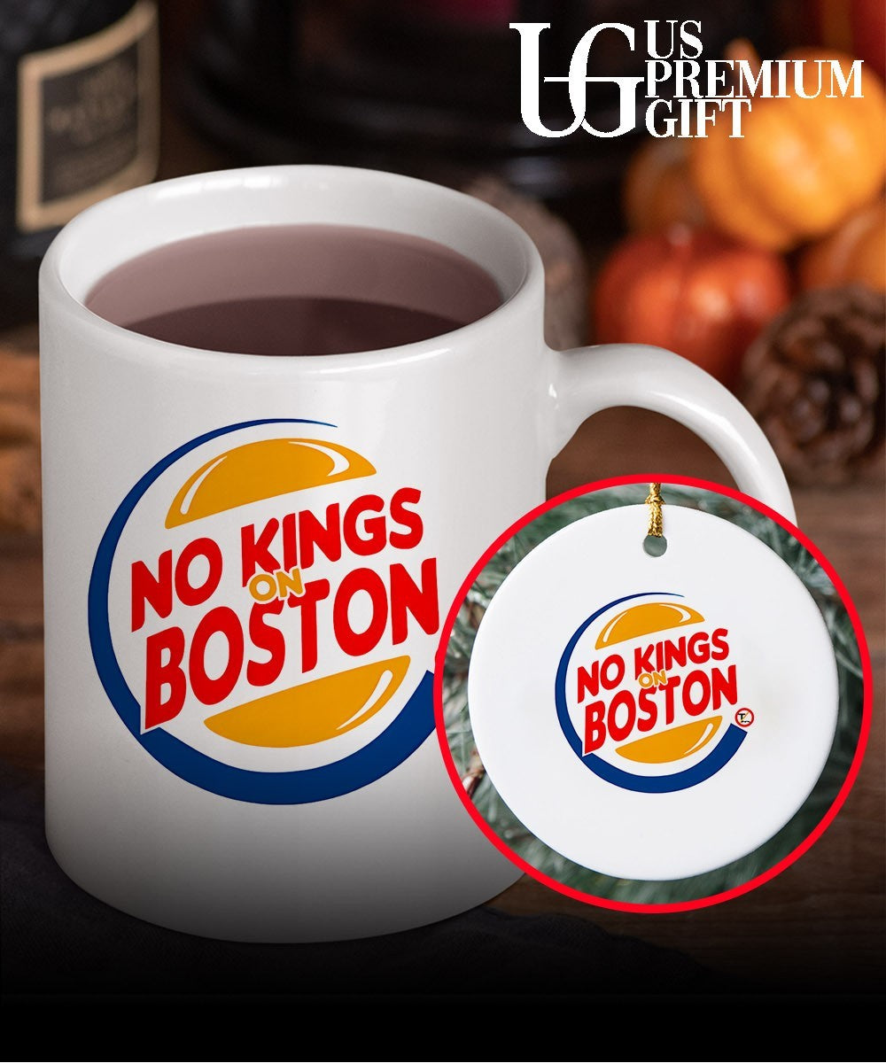 No Kings Rally on Boston logo shirt