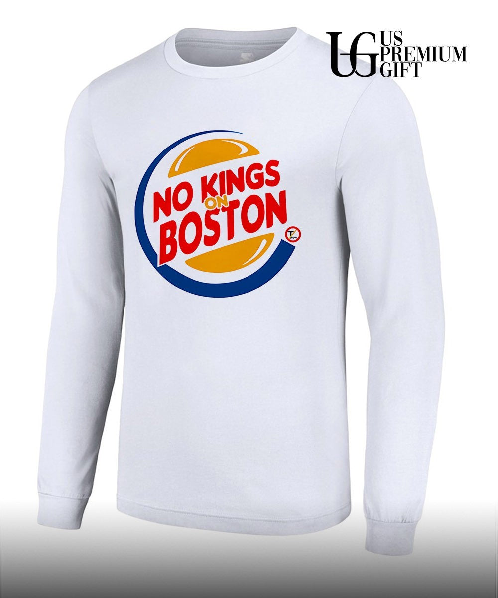 No Kings Rally on Boston logo shirt