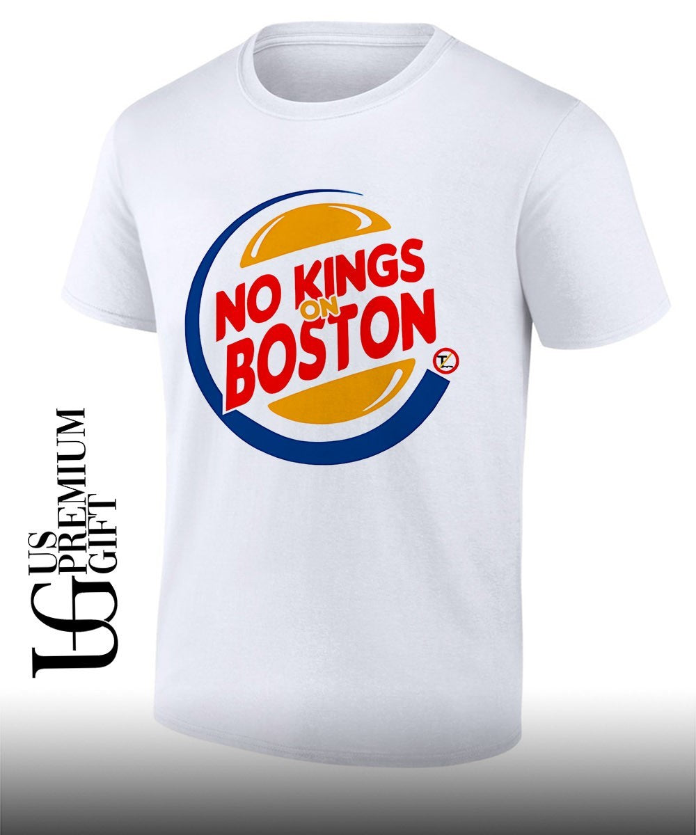 No Kings Rally on Boston logo shirt