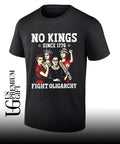 No Kings Since 1776 Fight Oligarchy shirt