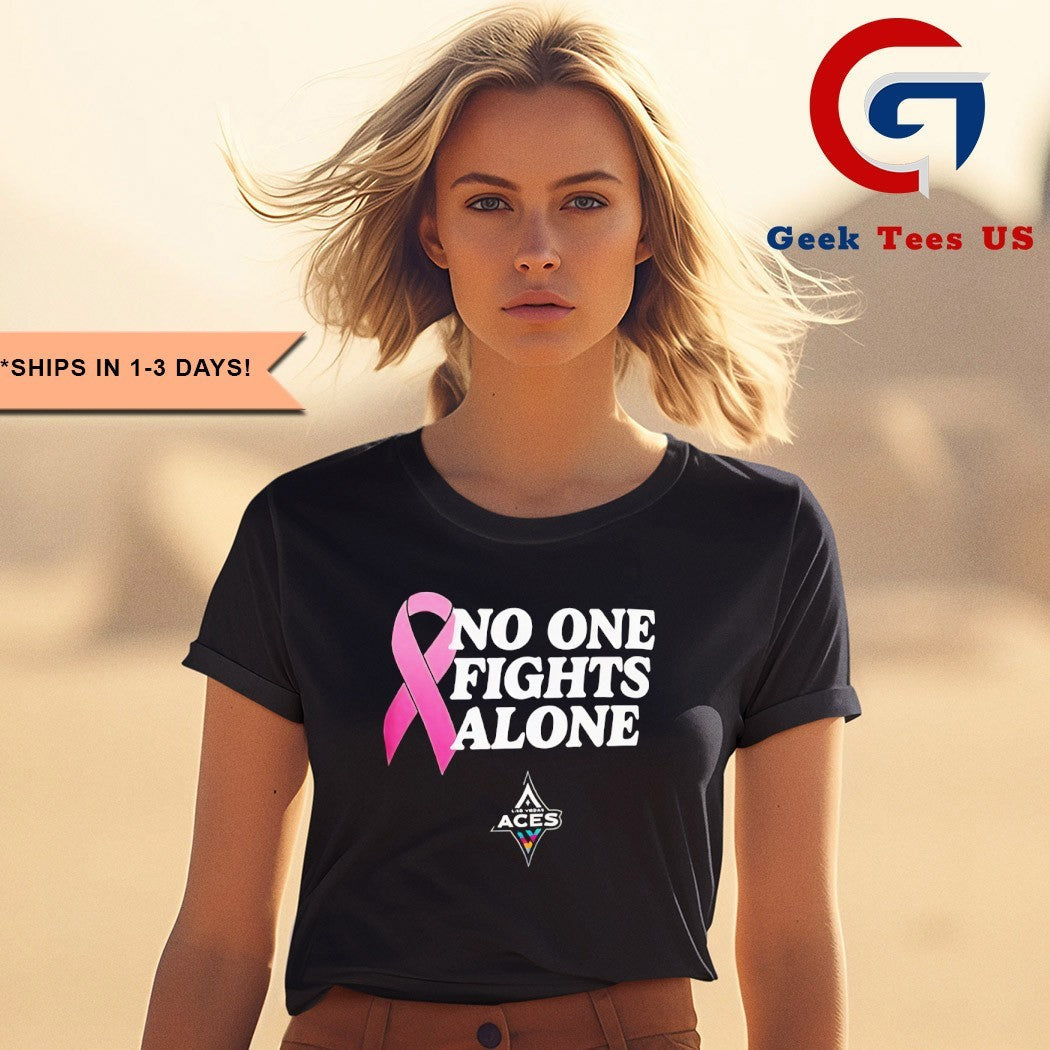 No One Fights Alone Las Vegas Aces logo shirt