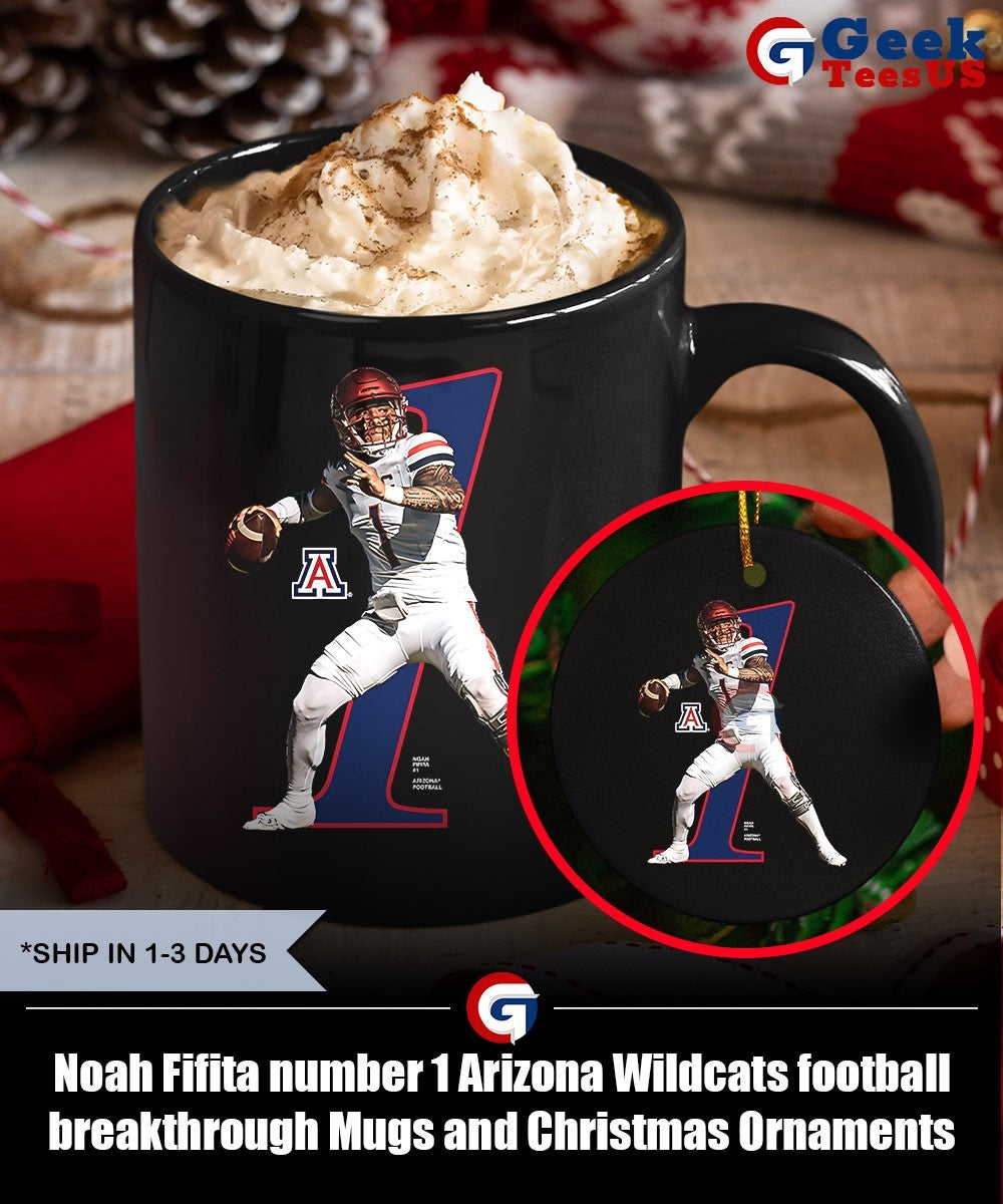Noah Fifita number 1 Arizona Wildcats football breakthrough shirt