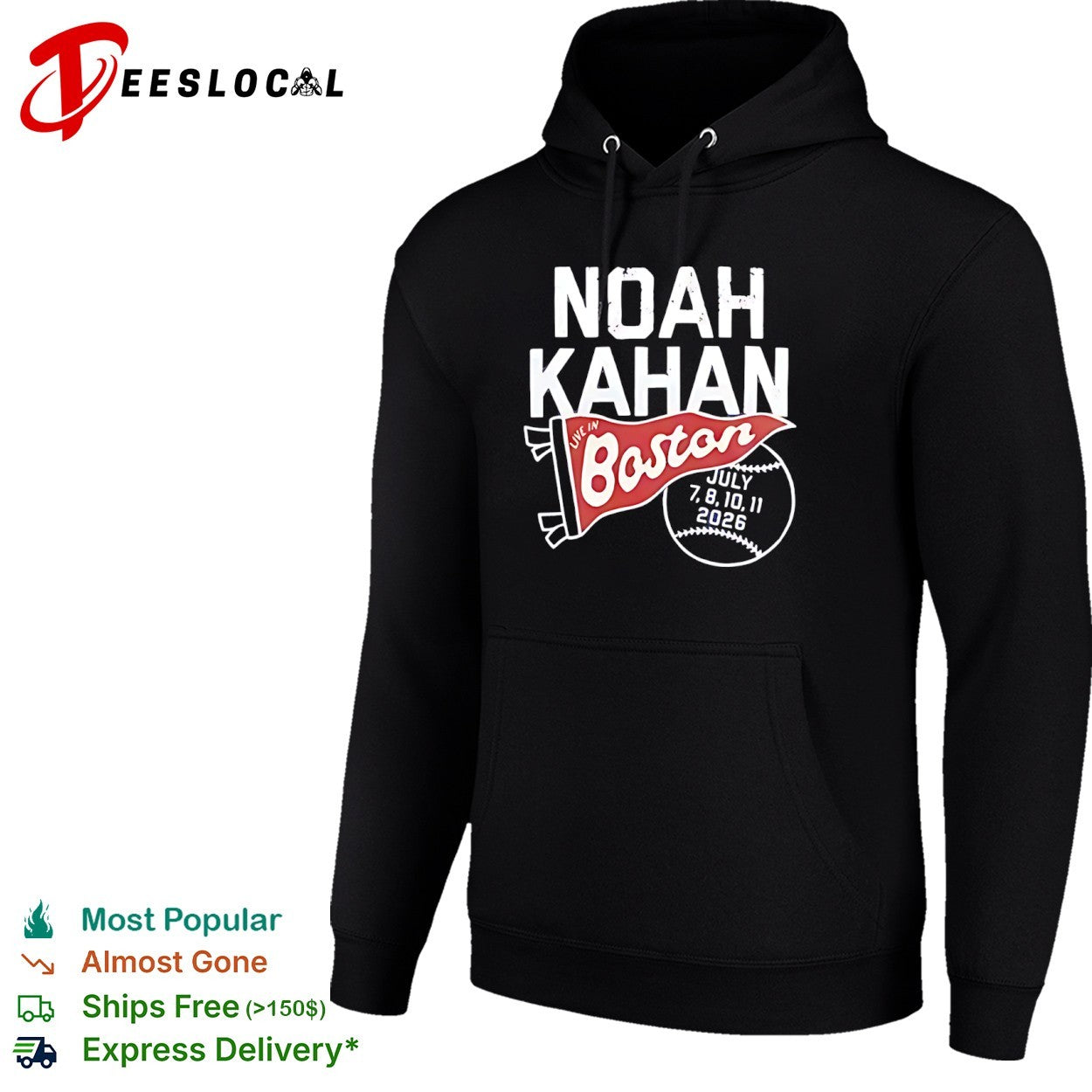 Noah Kahan Live in Boston July 2026 Tour shirt