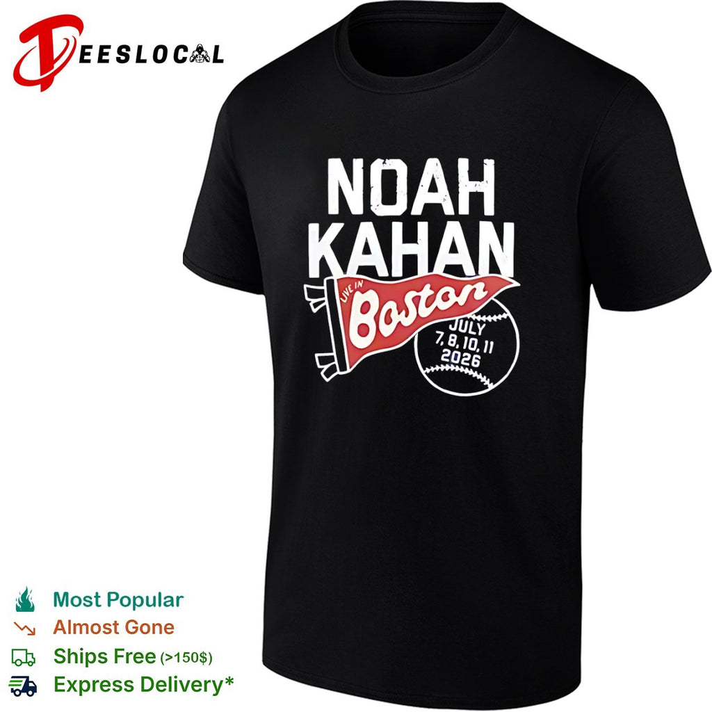 Noah Kahan Live in Boston July 2026 Tour shirt