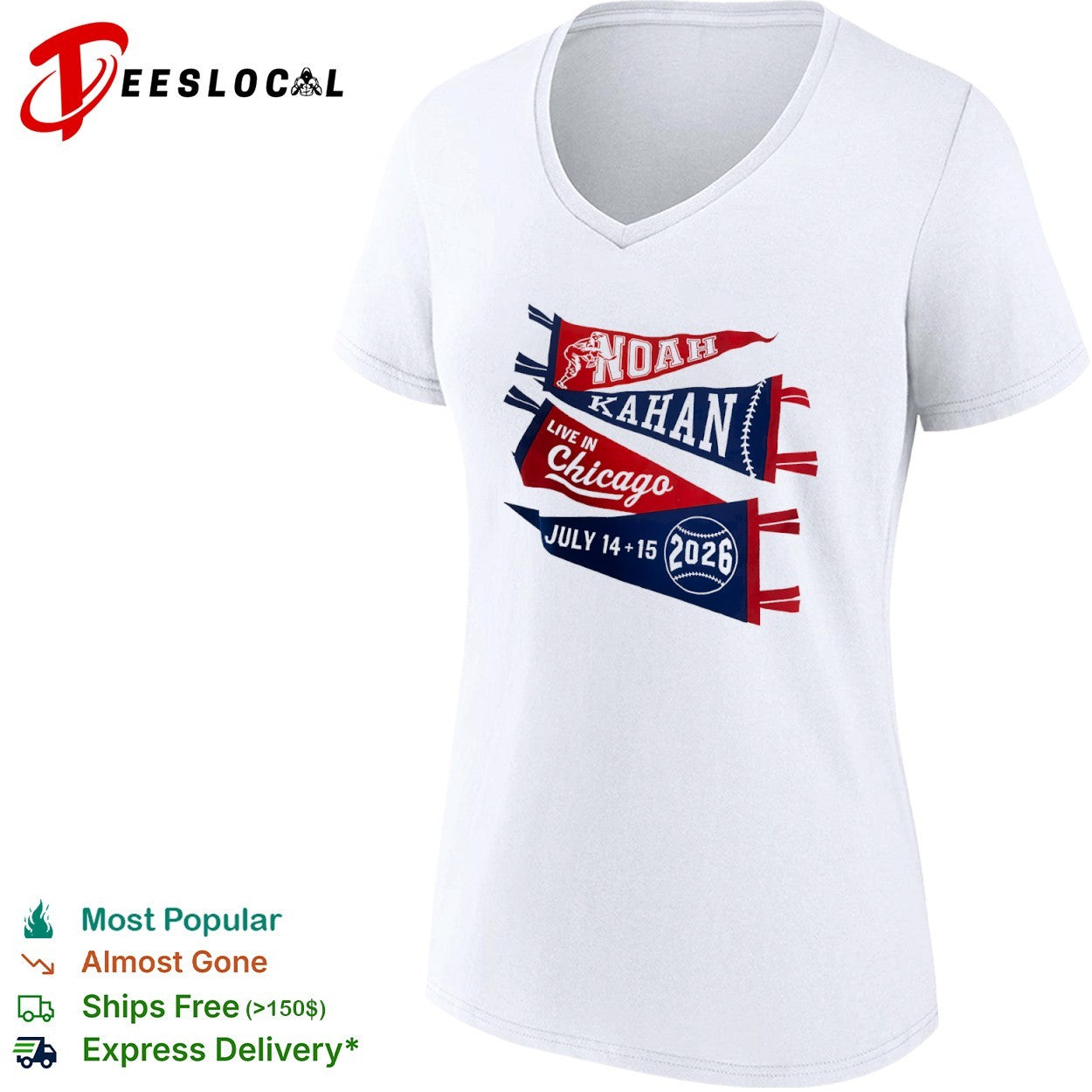 Noah Kahan Live in Chicago July 14 and 15 2026 shirt