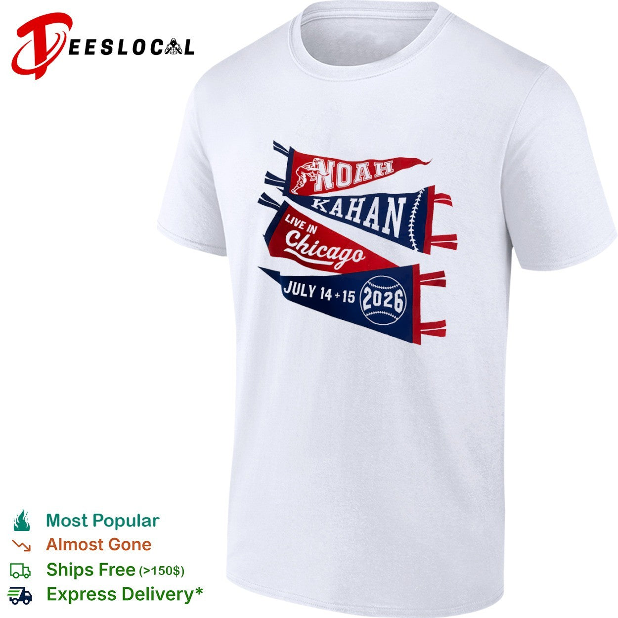 Noah Kahan Live in Chicago July 14 and 15 2026 shirt