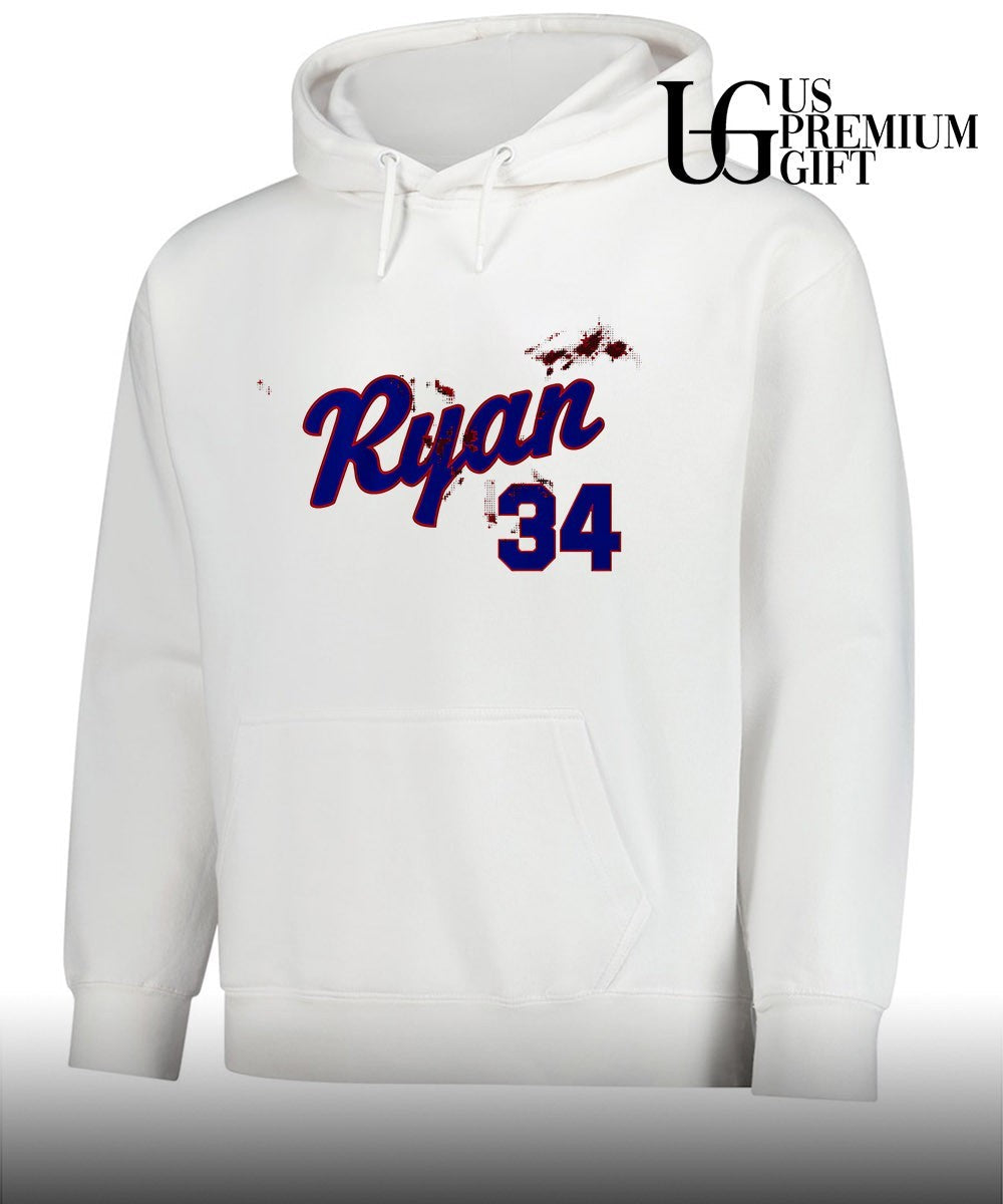 Nolan Ryan 34 Texas Rangers baseball bloody shirt