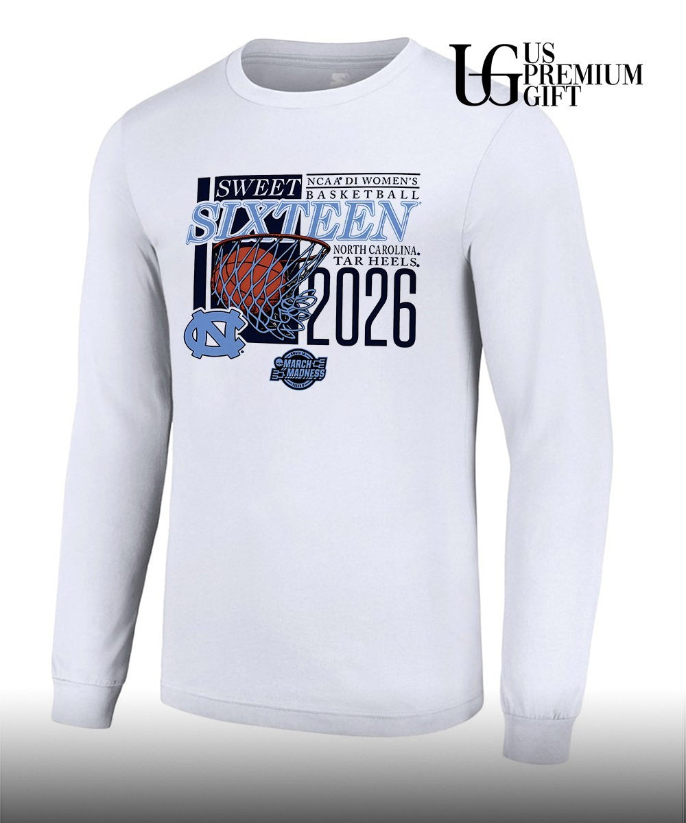 North Carolina Tar Heels Sweet Sixteen NCAA 2026 Division 1 Women’s basketball March Madness shirt