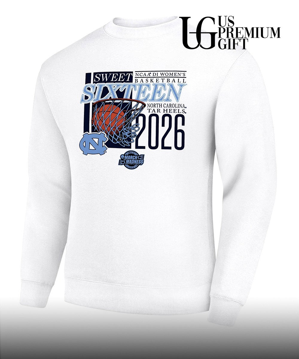 North Carolina Tar Heels Sweet Sixteen NCAA 2026 Division 1 Women’s basketball March Madness shirt
