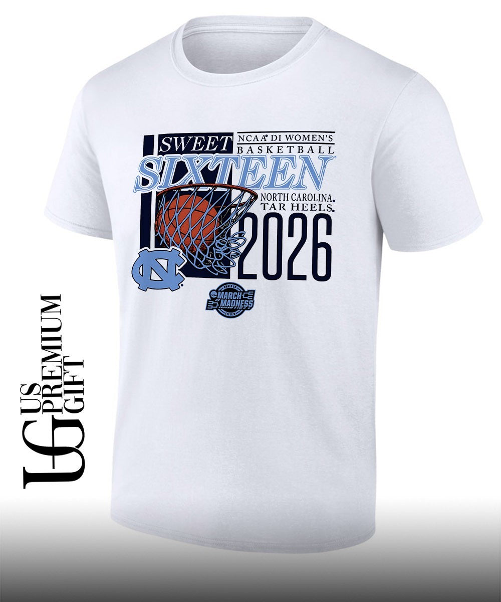 North Carolina Tar Heels Sweet Sixteen NCAA 2026 Division 1 Women’s basketball March Madness shirt
