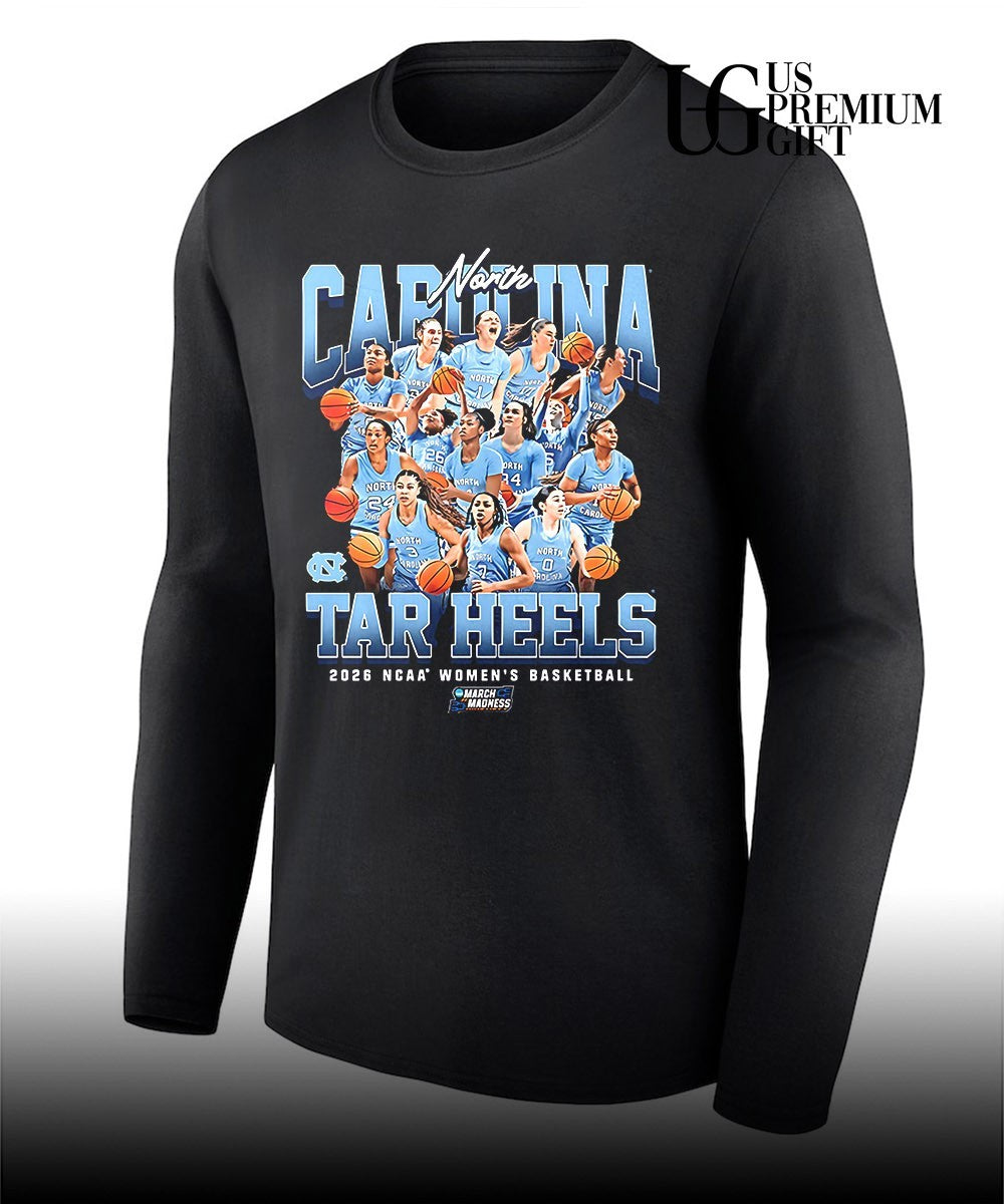 North Carolina Tar Heels women’s basketball NCAA March Madness 2026 shirt