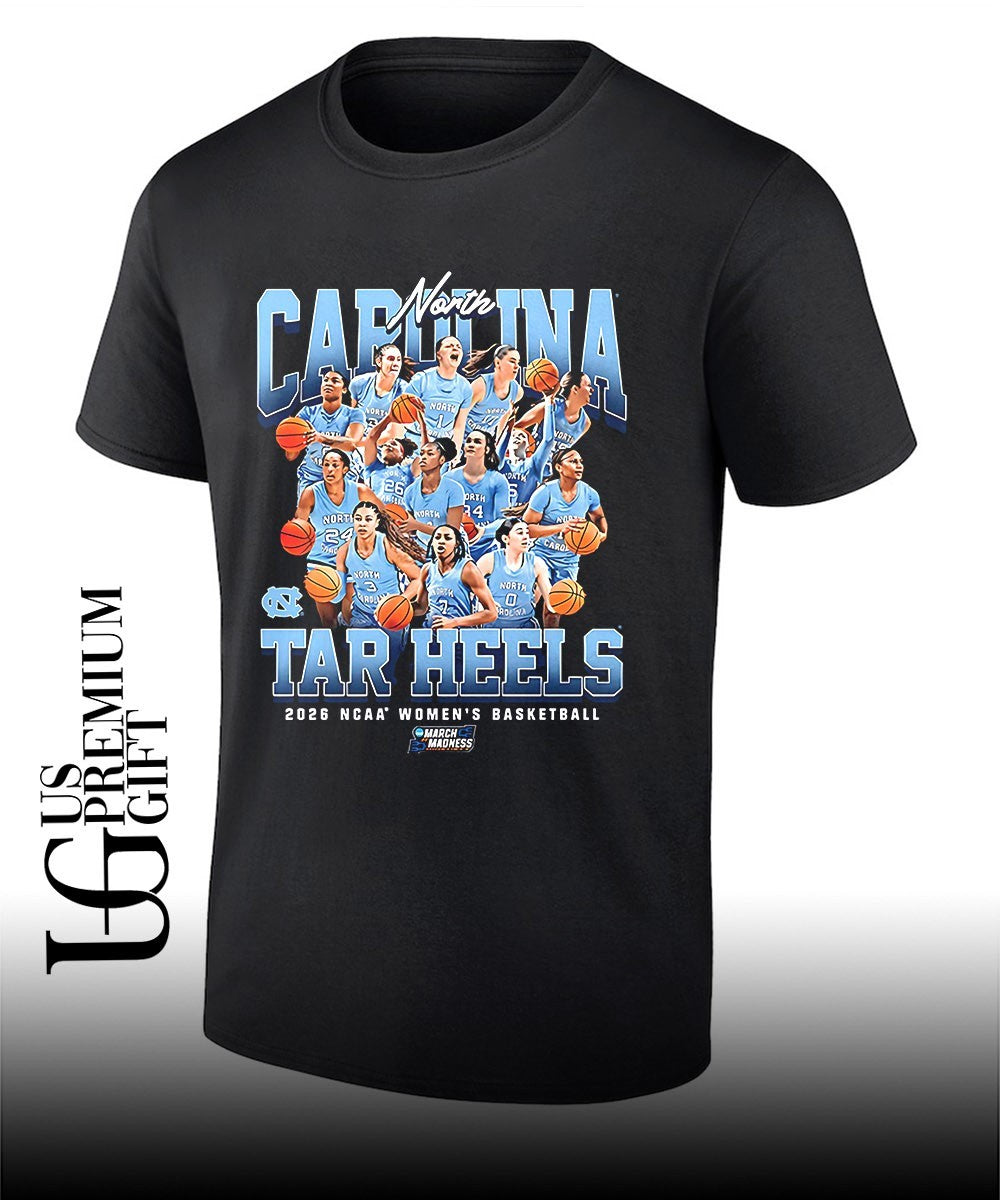 North Carolina Tar Heels women’s basketball NCAA March Madness 2026 shirt