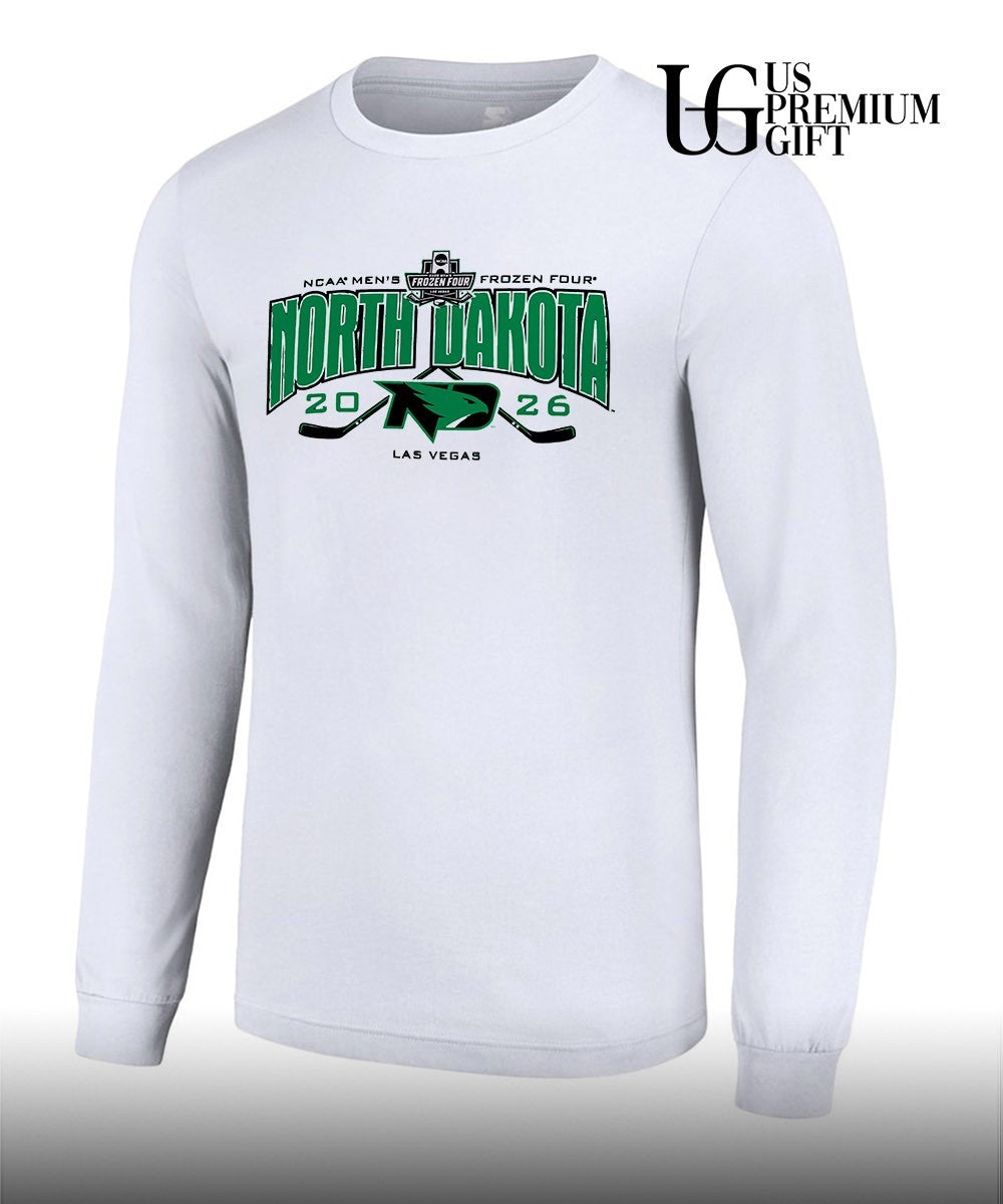 North Dakota Fighting Hawks NCAA Men’s Frozen Four 2026 Las Vegas shirt