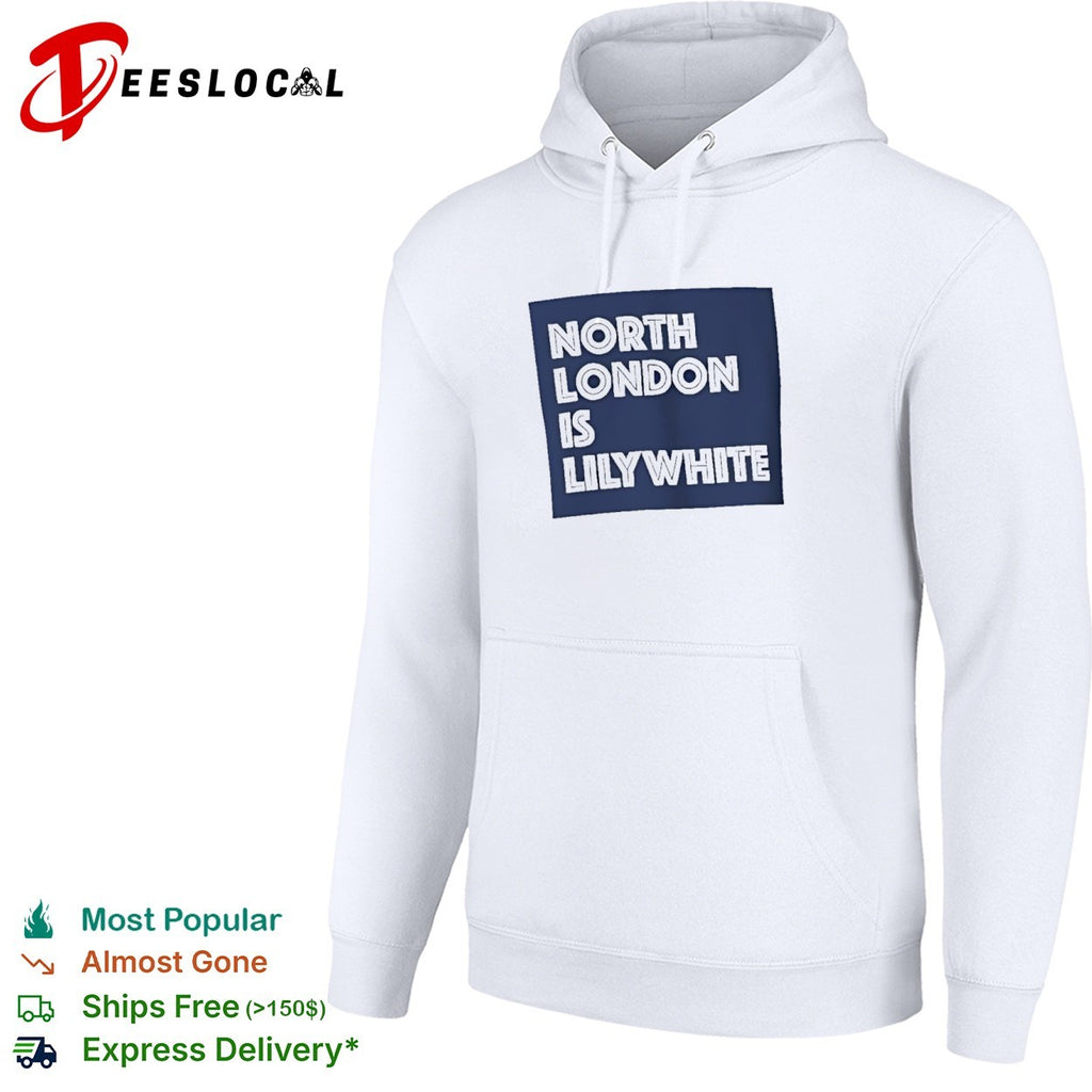 North London is Lilywhite Tottenham Hotspur Football Club shirt