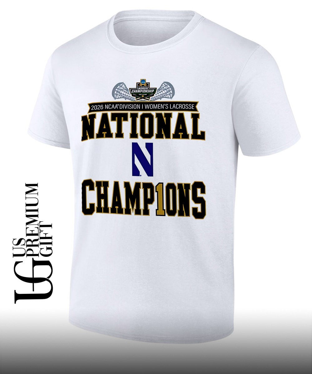 Northwestern University Division I NCAA Women’s Lacrosse National Champions 2026 shirt