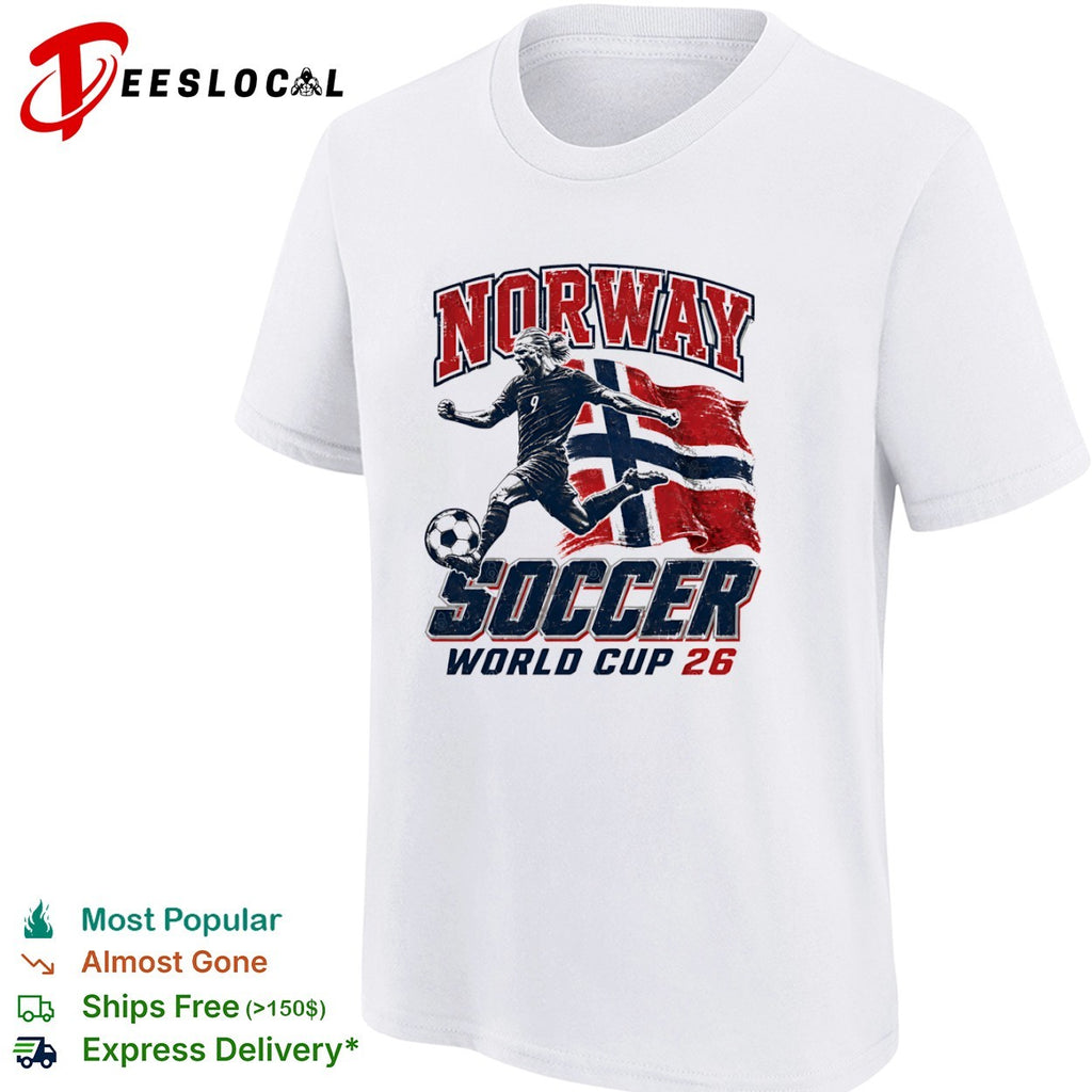 Norway Soccer World Cup 26 Distressed shirt
