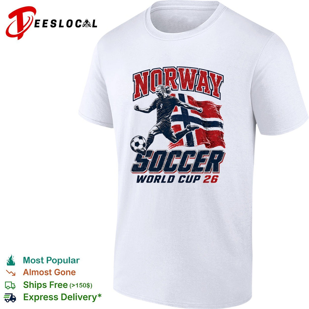 Norway Soccer World Cup 26 Distressed shirt