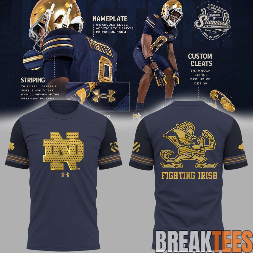 Notre Dame Fighting Irish 2026 Shamrock Series Uniforms Edition Shirt