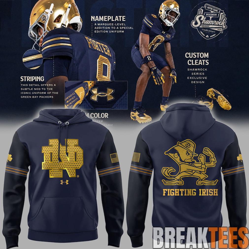 Notre Dame Fighting Irish 2026 Shamrock Series Uniforms Hoodie