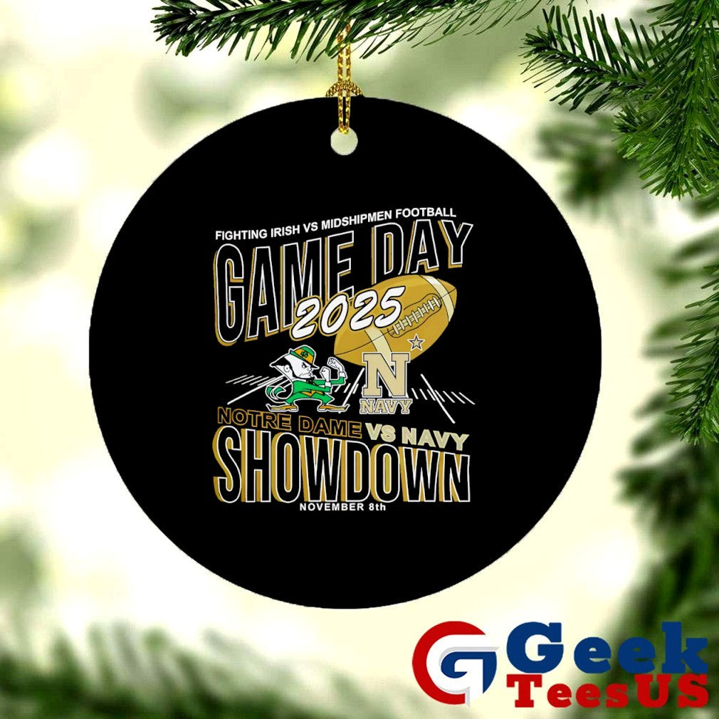 Notre Dame Fighting Irish vs Navy Midshipmen football Game Day Showdown 2025 shirt