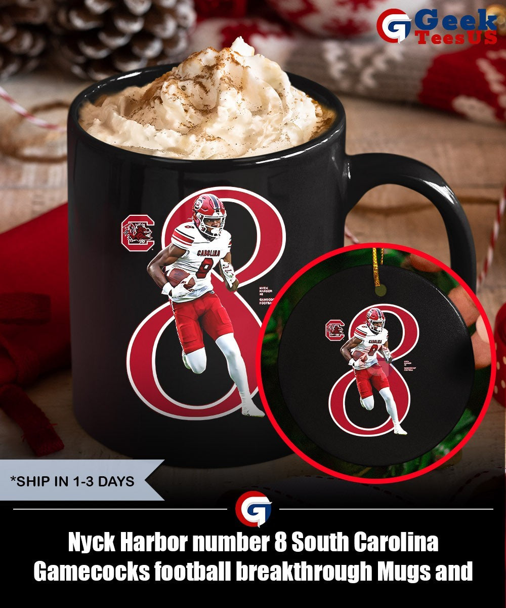 Nyck Harbor number 8 South Carolina Gamecocks football breakthrough shirt