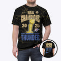 OKC Thunder NBA Champions 2025 All Over Print Unisex T Shirt