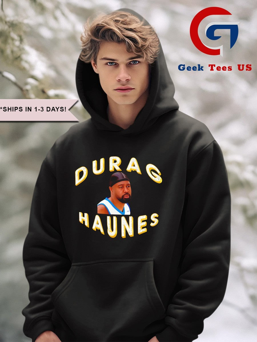 O’Shea with Chris Haynes Durag Haynes shirt