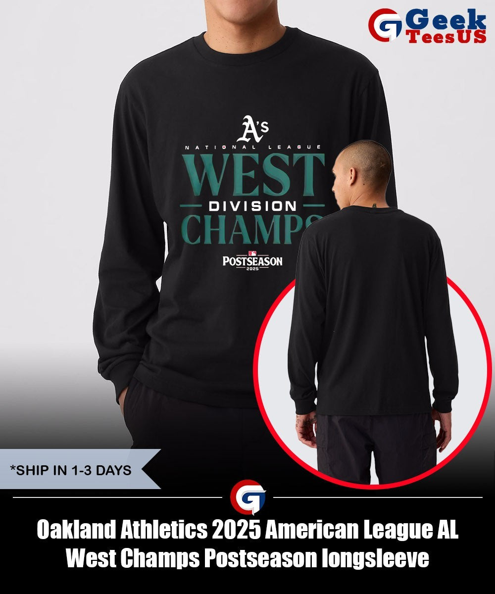 Oakland Athletics 2025 American League AL West Champs Postseason shirt