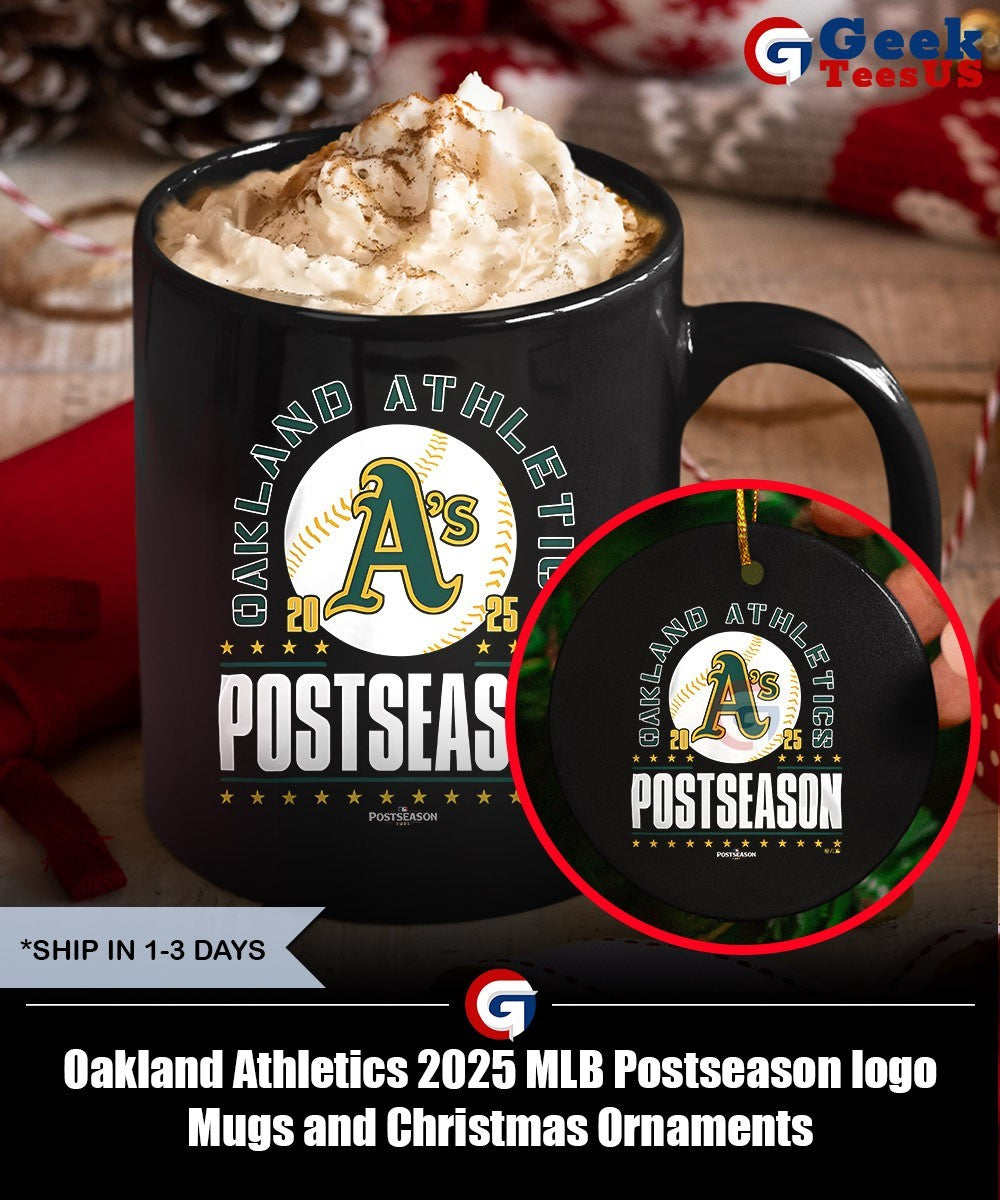 Oakland Athletics 2025 MLB Postseason logo shirt