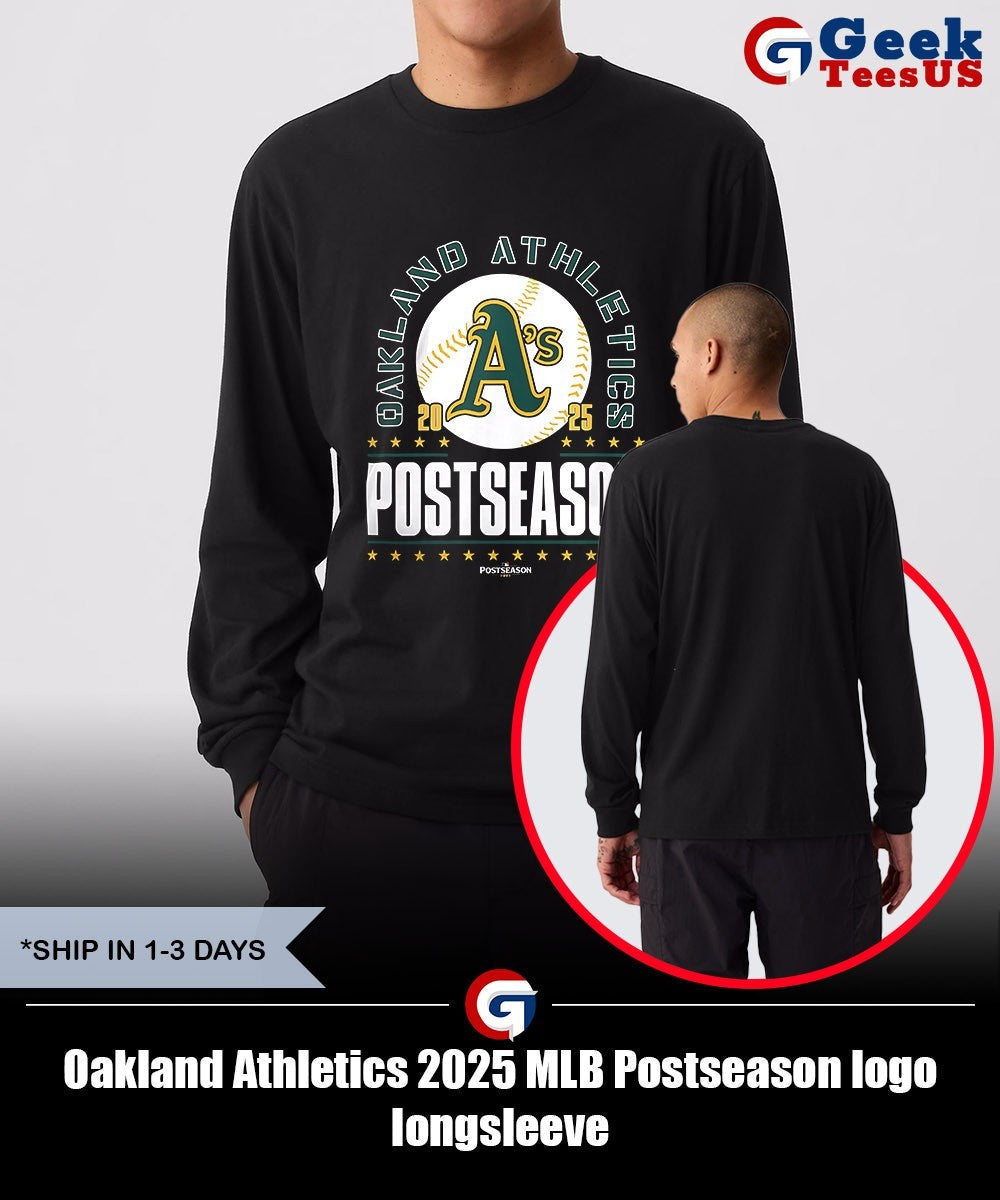Oakland Athletics 2025 MLB Postseason logo shirt