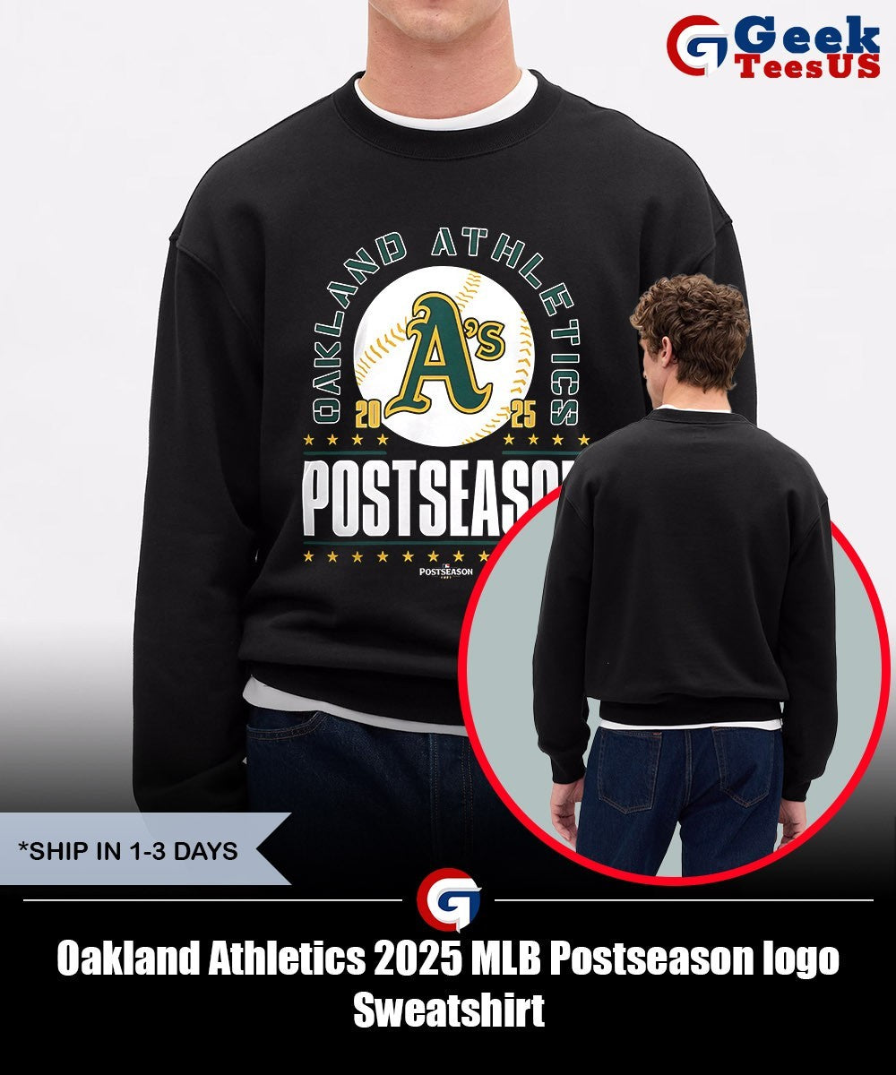 Oakland Athletics 2025 MLB Postseason logo shirt