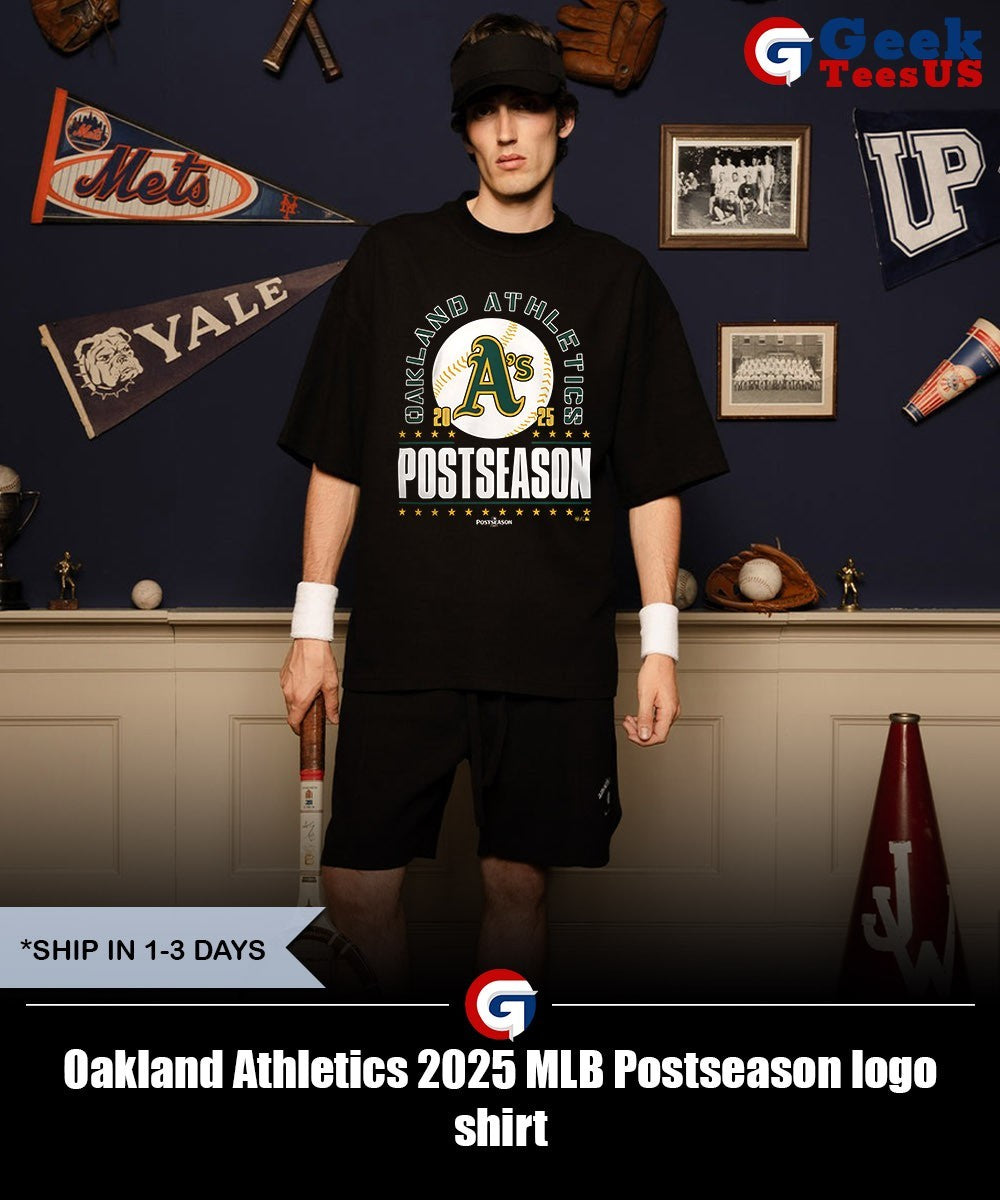 Oakland Athletics 2025 MLB Postseason logo shirt