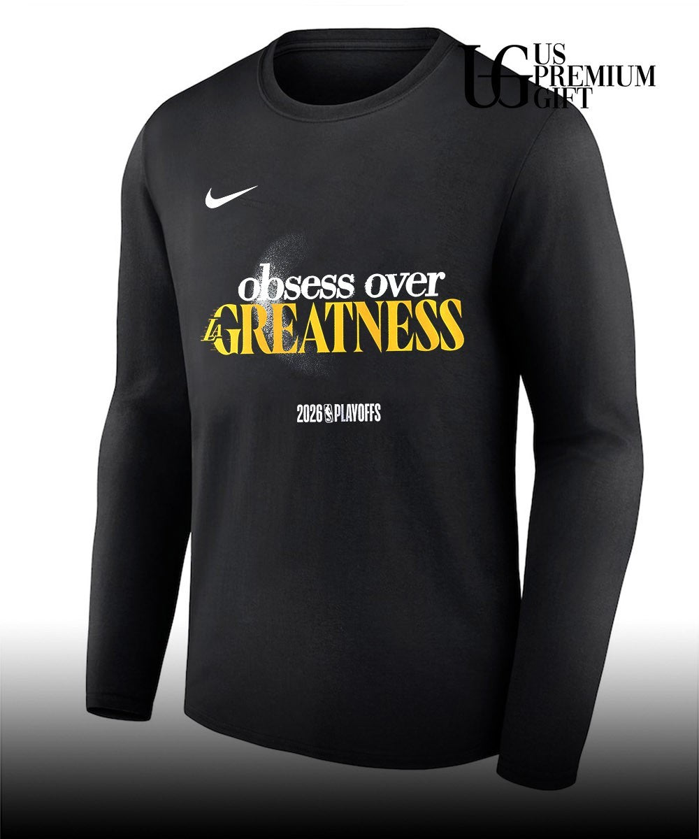 Obsess Over Greatness Los Angeles Lakers Basketball 2026 NBA Playoffs Mantra shirt