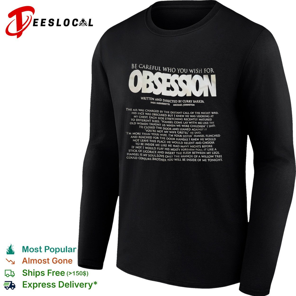 Obsession Written and Directed by Curry Barker shirt