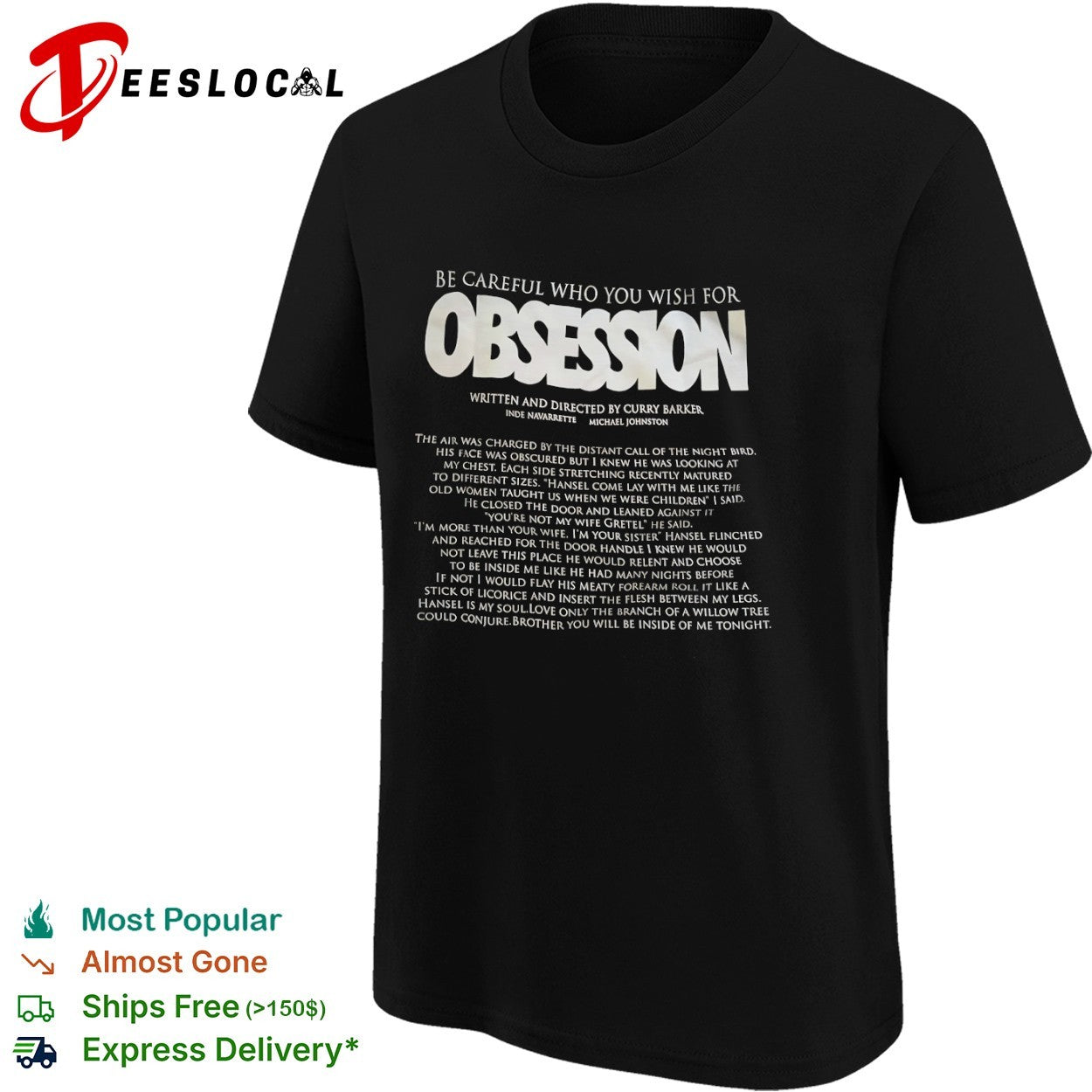 Obsession Written and Directed by Curry Barker shirt