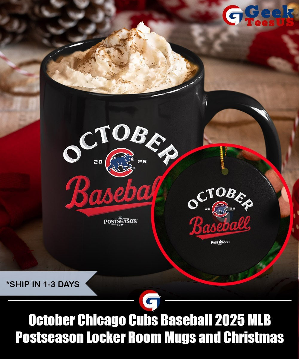October Chicago Cubs Baseball 2025 MLB Postseason Locker Room shirt