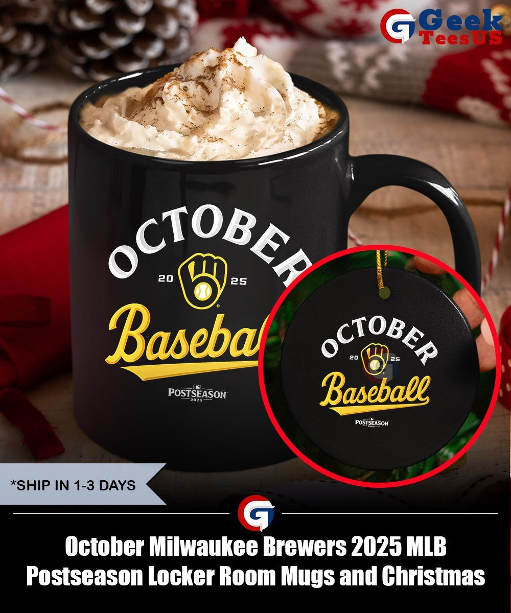 October Milwaukee Brewers 2025 MLB Postseason Locker Room shirt