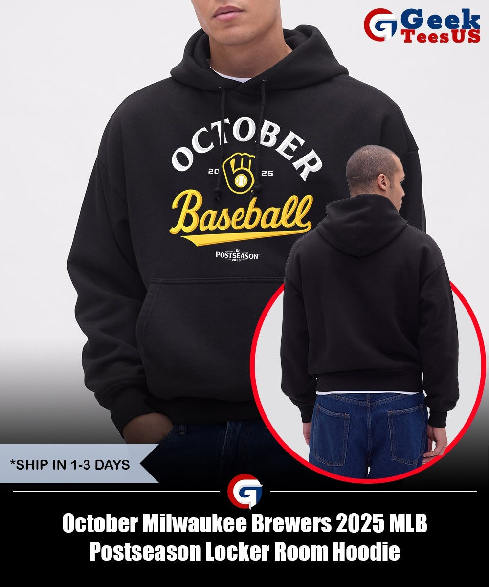 October Milwaukee Brewers 2025 MLB Postseason Locker Room shirt