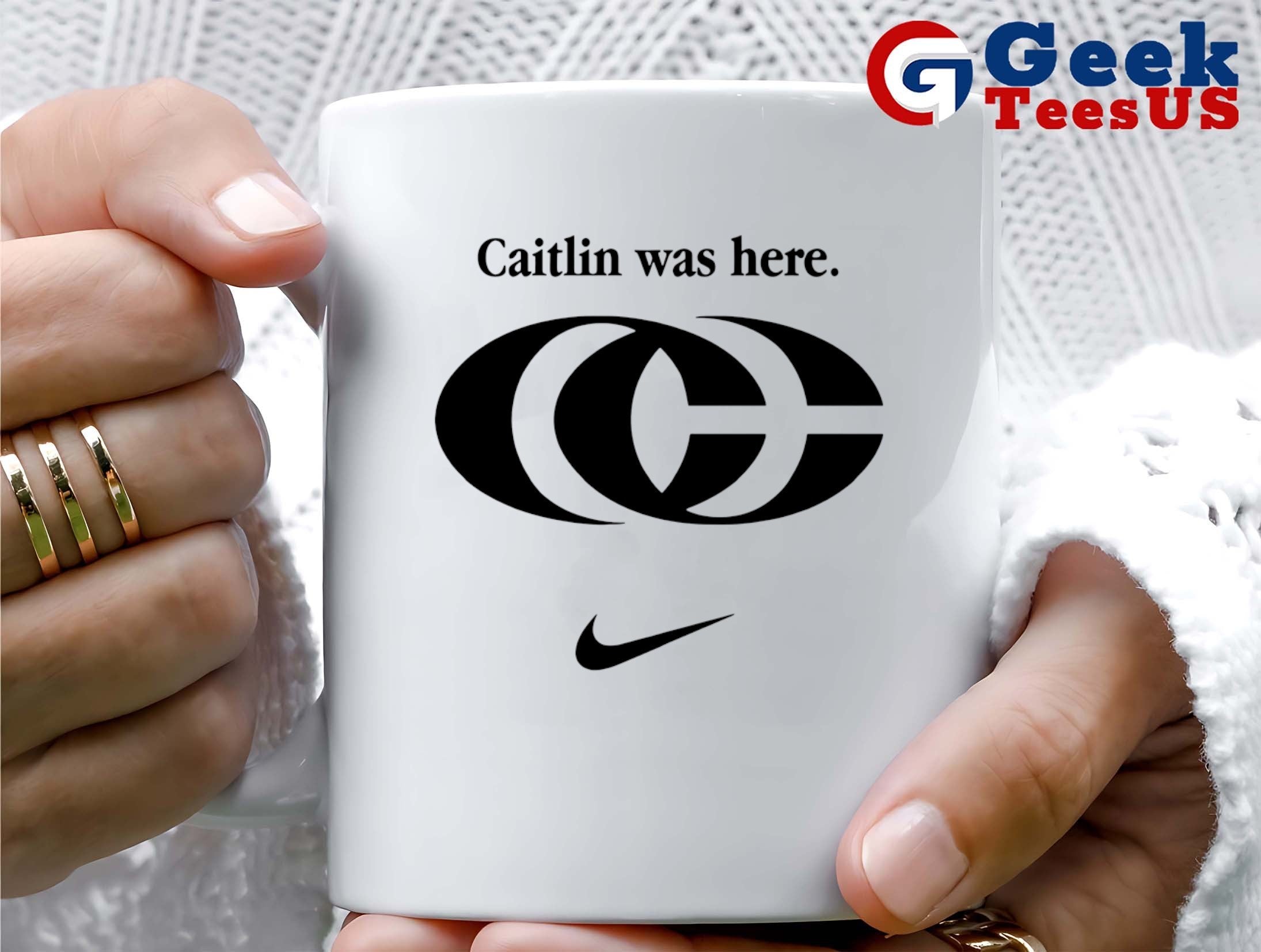 Odyssey Sims wearing Caitlin was here Caitlin Clark logo shirt