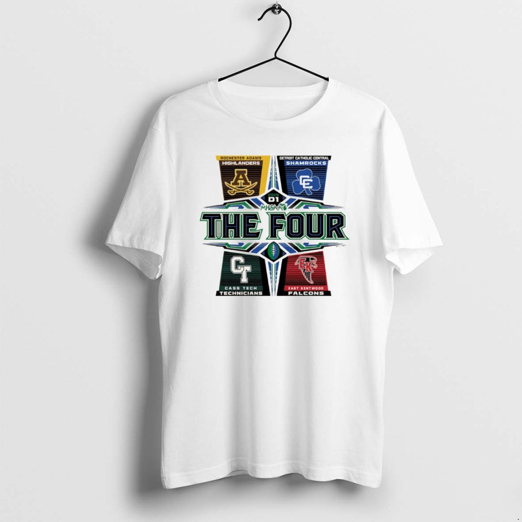 Official 2025 Mhsaa Football D1 The Four Highlanders Shamrocks Technicians Falcons Christmas